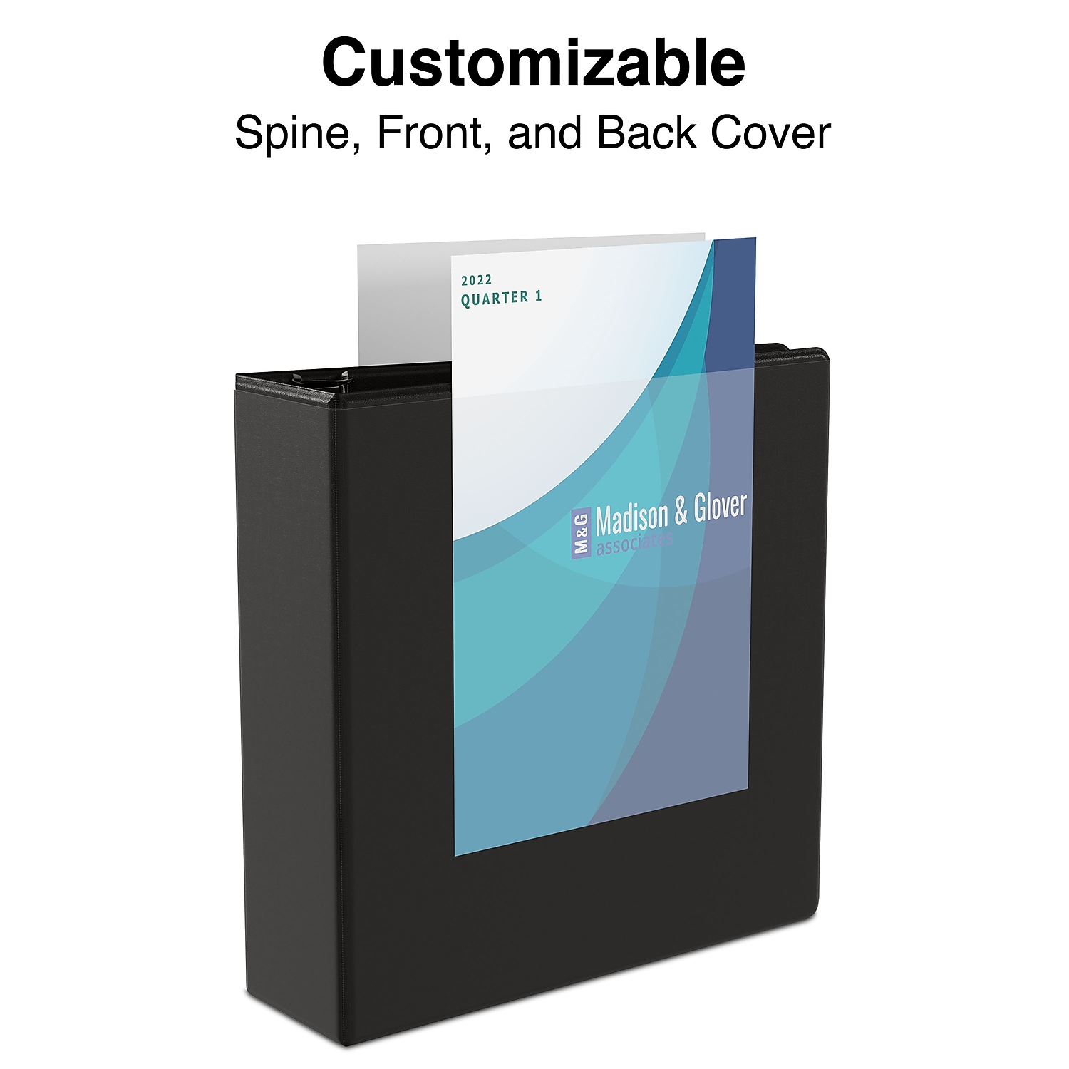 Staples 1" Simply View Binders with Round Rings Black 12/Pack 23733/21685