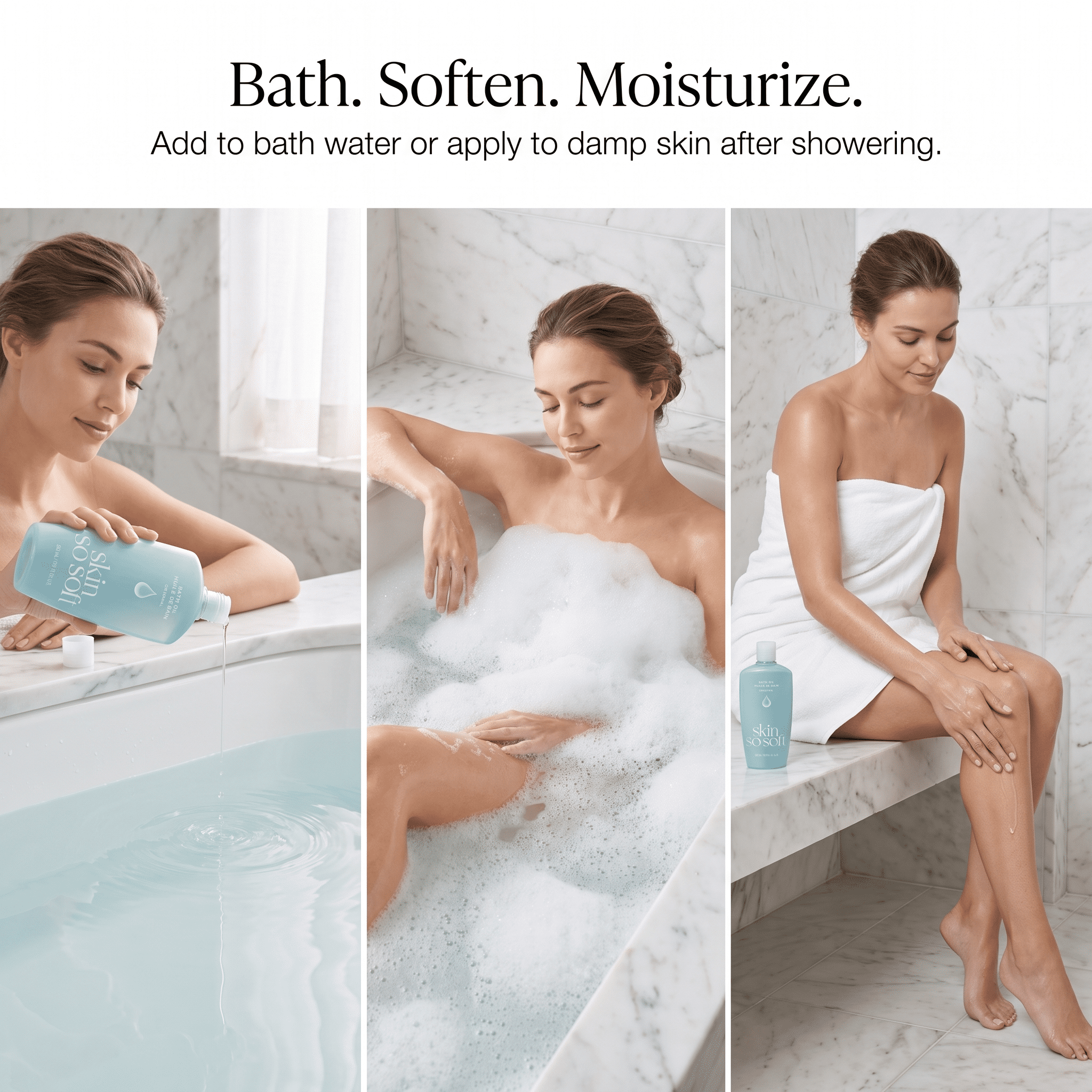 Avon Skin So Soft Original Bath Oil with Jojoba Oil, Herbal Scent, 16.9 fl oz