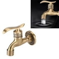 thumbnail image 1 of DeWin Laver Robinet Machine, Laiton Antique Style Lave-Linge Robinet Support Mural de Lavage d'eau Froide Robinet Salle de Bains Utilisation, 1 of 8
