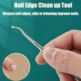 thumbnail image 2 of Eagle Beak Angled Nail Clippers 3-Piece Set, Long Handle Wide Jaw Opening Anti-Splash Slanted Toenail Clippers for Thick Nails and Ingrown Care, Stainless Steel Finger Nail Clippers Adult (Black*2), 2 of 8