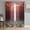 Red, variant on Sheer Curtains 45 Inch Length 2 Panels Set for Kitchen, Light Blue Ocean Waves Semi Sheer Curtains for Windows, Summer Beach Coastal Abstract Voile Window Treatments Rod Pocket Curtain