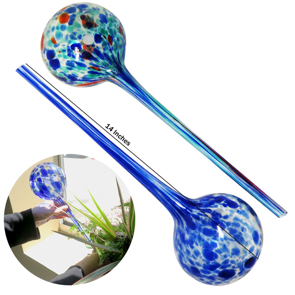 Evelots Plant Watering Globes/BulbsAutomatic SystemExtra Long14.5