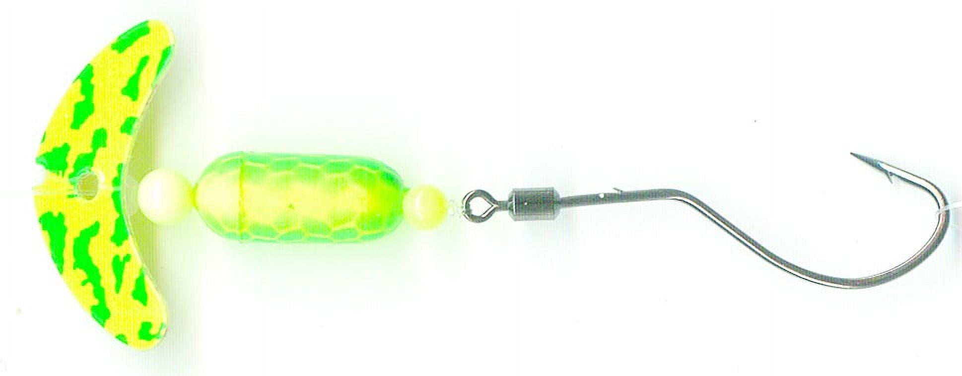 (2 pack) Mack's Lure Smile Blade Spindrift Walleye Chartruese Green Tiger Yellow 1