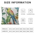 thumbnail image 5 of PRATYUS Throw Pillow Cover Green Bird Tropical Pattern Parrot and Flowers Hawaii Ara Pillowcase Home Decorative Square Pillow Case Cushion Cover, 5 of 5