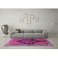 thumbnail image 3 of Ahgly Company Indoor Square Persian Purple Traditional Area Rugs, 5' Square, 3 of 4