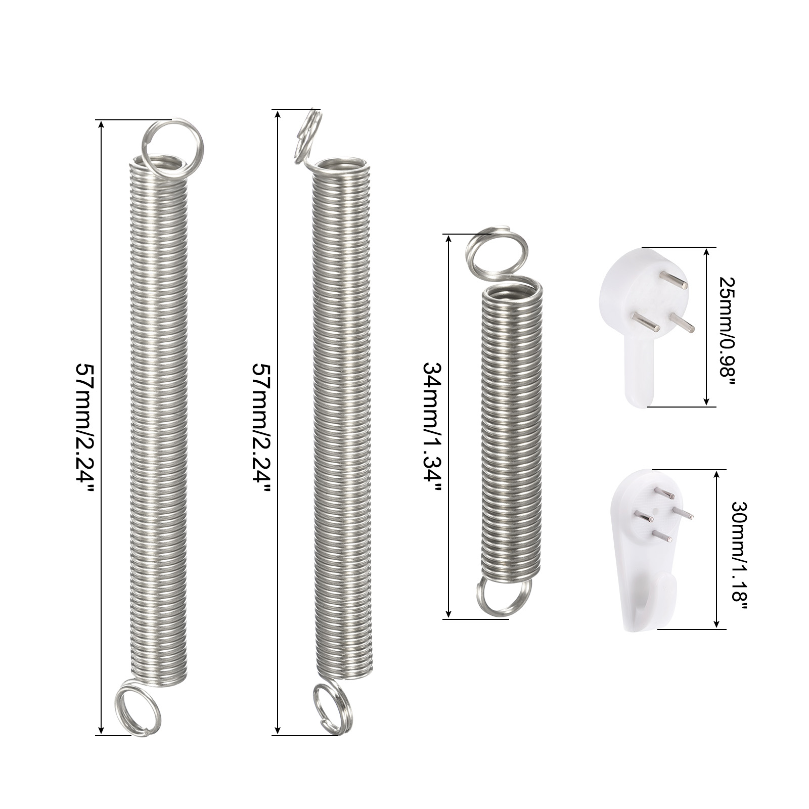 Unique Bargains Stainless Steel Invisible Wall Plate Hanger for Artwork Display 4 Pcs