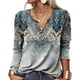 thumbnail image 4 of Blusas vintage para mujer, tops elegantes de manga larga para mujer, tops y blusas florales para mujer, ropa boho para mujer, 4 of 5