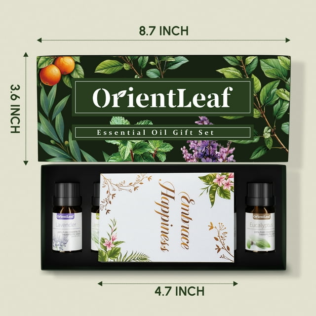 OrientLeaf 100% Pure Essential Oils Set, Aromatherapy Blended Scents