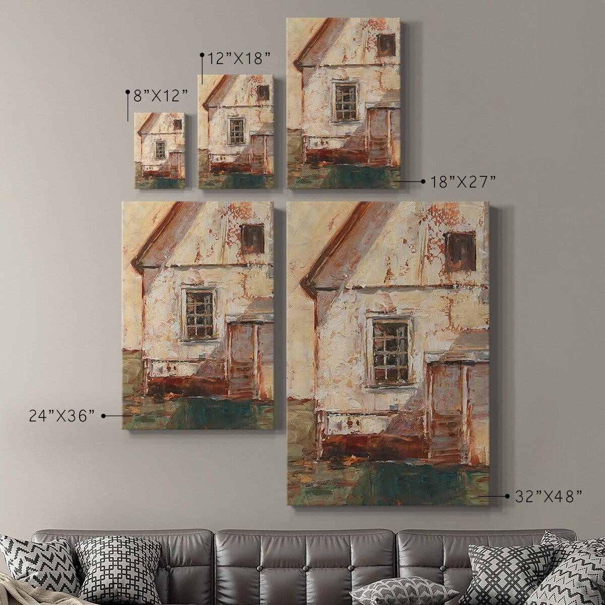 Zen Shapes II Premium Gallery Wrapped Canvas - Ready to Hang