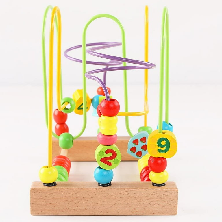Toddler toy beads sales on wire