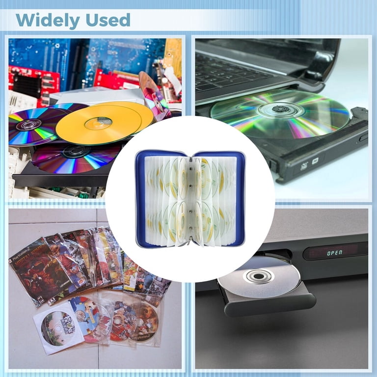 80 Capacity Plastic Disc Storage Organizer: Hard Shell DVD/CD/VCD