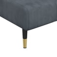 thumbnail image 5 of vidaXL Chaise Longue en Velours Gris Foncé, 5 of 5