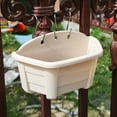 Travelwant Wall and Railing Plastic Pots, Hanging Planters with S Hooks