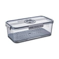 thumbnail image 1 of Clearance!TAKTUK Food Storage Containers,Bread Airtight Bread for Kitchen Counter Time Recording Bread Box with Lid Plastic Bread with Air Bread Loaf for Bun San,Food Storage,Kitchen Essentials,Gray, 1 of 8