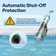 thumbnail image 6 of SPECSTAR Cordless Pool Vacuum with Telescopic & Extension Poles 9.12ft, 18.5 GPM Suction, 60-Min Run Time, Handheld Cleaner Rechargeable with Battery Indicator for Pools/Spas- Green, 6 of 9