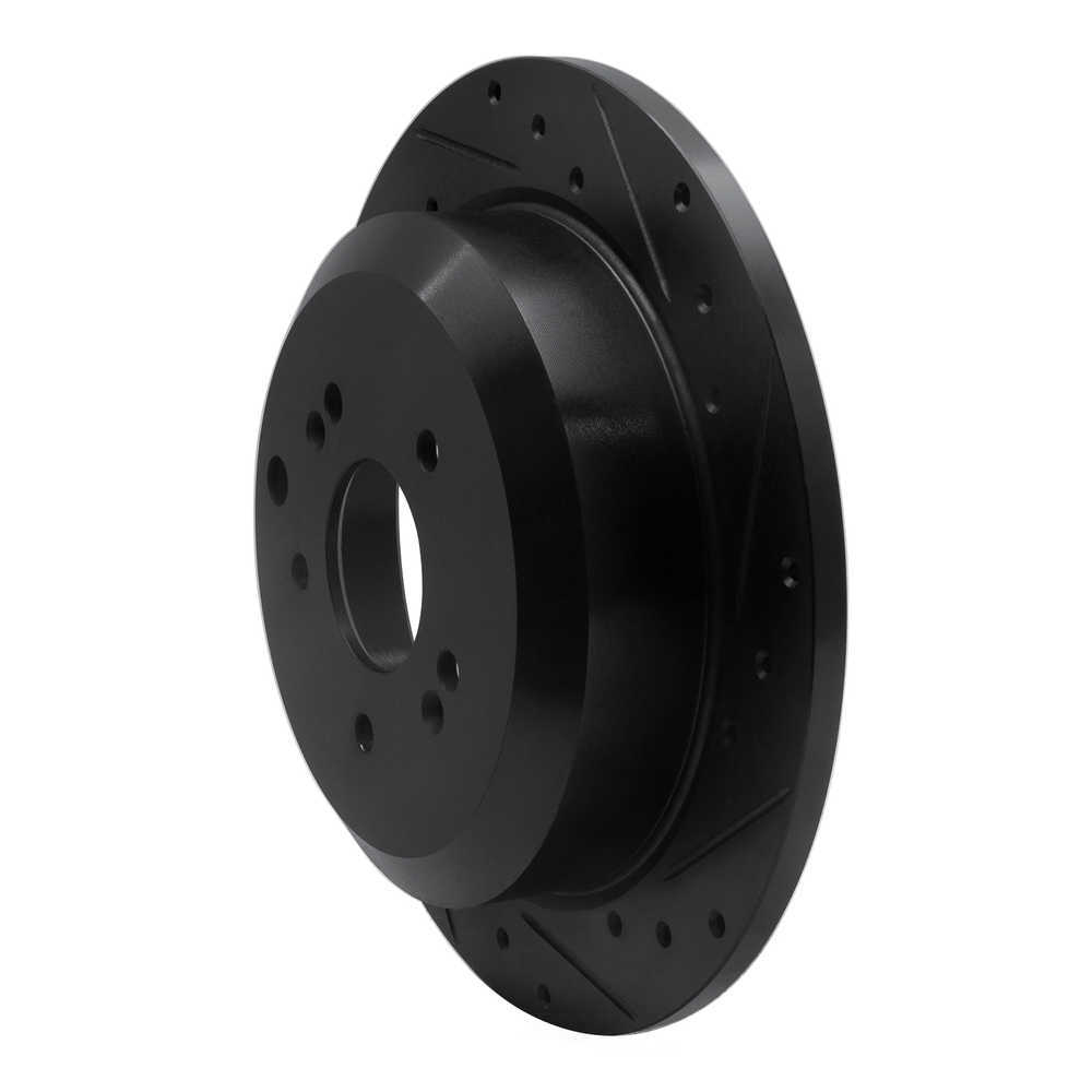 Dynamic Friction Company 633-03048R DFC Brake Rotor - Drilled And Slotted - Black