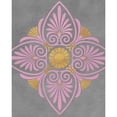 thumbnail image 3 of Studio, SD Graphics 20x24 Black Modern Framed Museum Art Print Titled - Gray and Pink Medallion I, 3 of 5