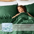 thumbnail image 3 of Bare Home Bamboo Sheet Set - Made from Rayon Fibers - Deep Pockets - 4 Piece - Full, Forest Green, 3 of 10