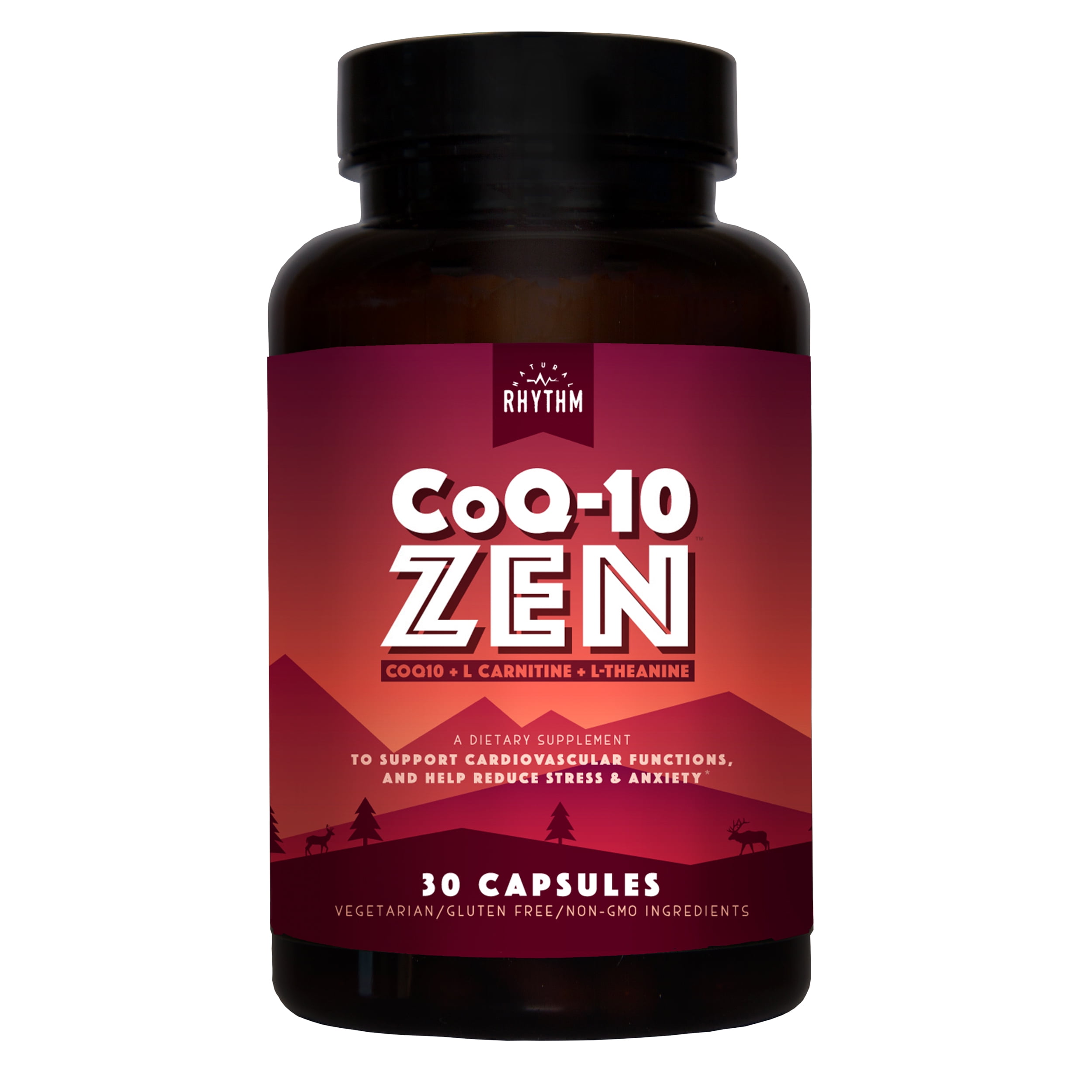 Natural Rhythm CoQ10ZEN (Coenzyme Q10 + LCarnitine + LTheanine