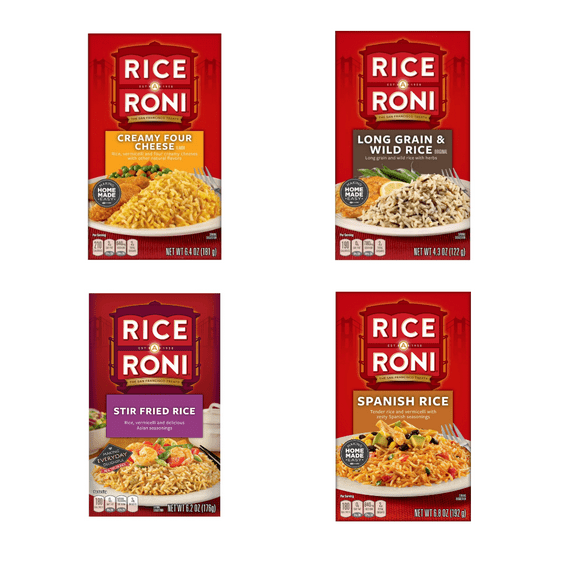 Rice-A-Roni Easy Eats Variety Pack – 8 Instant Dinner Side
