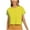 Yellow, variant on RYRJJ Women's Summer Crop Tops Casual Short Sleeve Round Neck Solid T-Shirt Basic Cropped Tees(Yellow,L)