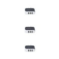 thumbnail image 1 of crativent Wall Charger 3 Port Universal Lightweight Compact USB Power Adapter Phone Charging Cell Cameras MP3 Gift Mobile Black 3Set, 1 of 6