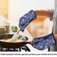 thumbnail image 4 of Pioneer Flower Floral Print Pattern Oven Mitt 2-Pack Set, Heat Resistant Kitchen Gloves, 7.7" X 12", 4 of 6