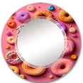 thumbnail image 3 of DESIGN ART Designart 'Colorful Donuts Flatlay I' Printed Food Donuts Wall Mirror 24in.x36in., 3 of 5