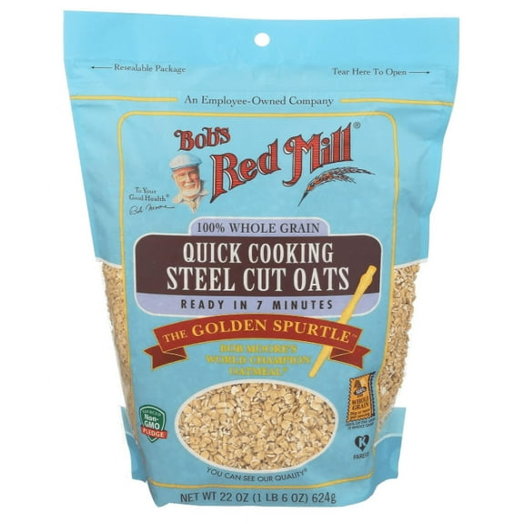 Bob's Red Mill Steel Cut Oats Quick Cooking 22 oz Pack of 3