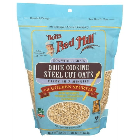 Bob s Red Mill – Quick Cooking Steel Cut Oats – Case of 4-22 OZ