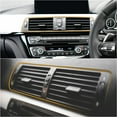 thumbnail image 3 of Car Vehicle Interior Door Edge Moulding Trim Strip Line 8m 26.25ft Chrome Gold Tone, 3 of 3