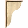 thumbnail image 3 of 6"W x 14"D x 22"H Carmel Rough Sawn Corbel w/Backplate, Douglas Fir, 3 of 9