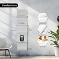 thumbnail image 3 of 5-Tier LED Wall Shelf Vertical Column Floating Storage Shelf Tall Tower Organizer for Home Decor (White), 3 of 10