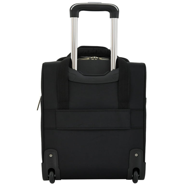 French Connection 16 Inch Under Seater Luggage, Black photo 5