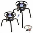 thumbnail image 2 of ARC Propane Burners For Outdoor, 15“ Wok Burner Single Propane Burner With Adjustable Legs, 65,000BTU Cast Iron Portable Propane Stove Great For Camping And Turkey Frying, Crawfish Cooking, 2 of 4