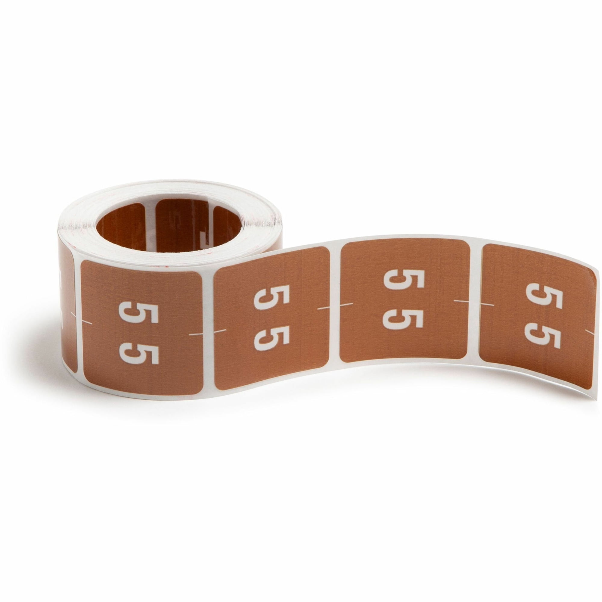 Smead, SMD67425, DCC Color-Coded Numeric Labels, 250 / Roll, Brown