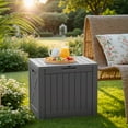 thumbnail image 4 of Homall 40 Gallon Resin Outdoor Storage Box with Lockable Lid Waterproof Resin Deck Box for Patio, 4 of 7