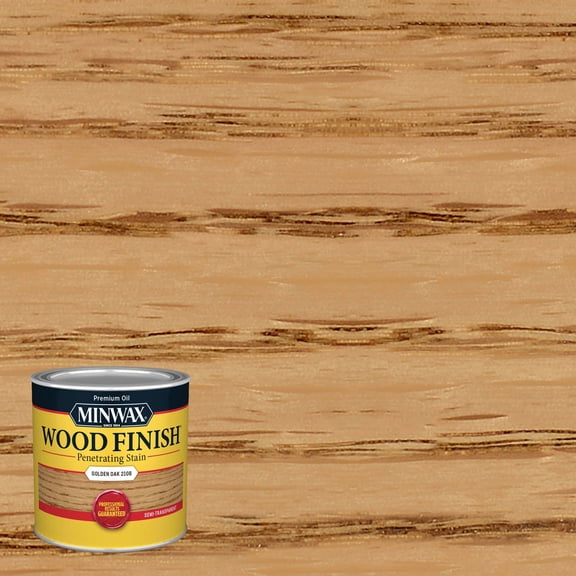 Minwax 221024444 Wood Finish Stain, Golden Oak, 1/2 Pint, (1 Piece, 1 Pack)
