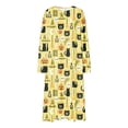 thumbnail image 6 of SELONE Halloween Nightgowns for Women Plus Size Nightshirts Pumpkin Skeleton Long Sleeve Maxi Dress Vacation Homewear, 6 of 8
