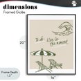 thumbnail image 4 of Stupell Industries Coastal To Do: Live In The Moment Black Framed Giclee Art, 16 x 20, by The Prints Vibe, 4 of 8