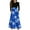 #A18-Royal Blue, variant on Abcomgle Girls Maxi Dresses 7-16 Patchwork Ruffle Long Sleeve Girls Long Dresses Vintage Floral Print Crew Neck Sundresses Tiered Dresses with Pockets,11-12 Years Green