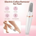 thumbnail image 3 of Electric Feet Callus Remover, Rechargeable Electric Foot File for Men & Women, Portable Foot Scrubber File Foot Care for Dead Skin, White, 3 of 7
