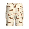 thumbnail image 7 of Daiia Heart Dachshund Mens Woven Stretch Pajama Short,Short Pajama Pants-4X-Large, 7 of 7
