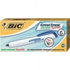 BIC Great Erase Retractable Dry Erase Marker, Fine Point, Blue, 1-Dozen