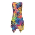 thumbnail image 6 of Uorisanigo Tropical Leaf Couples' Outfits Husban and Wife Clothing Men's Button Down Shirt Size S Hawaiian Tops and Womens Sleeveless Dress with Pocket Beach Party Sundress, 6 of 7