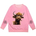 thumbnail image 1 of Wdgfv Chandails pour Filles à Manches Longues, Col Ras du Cou, Chandail à Capuchon Doux et Décontracté, Chandail pour Enfants et Jeunes, Rose, 5-6 Ans, 1 of 4