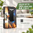 Minimalist Hinged Metal Wallet for Men, T3-Shine Court, RFID Blocking ...