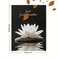 thumbnail image 3 of Lotus Flower Decorative Painting/Canvas Art， Suitable for Living Room， Bedroom， Yoga Studio， Meditation Room， Spa， Office， Bathroom， Peaceful Home Decor， Serene Wall Art， Minimalist Decor, 3 of 8