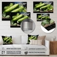 thumbnail image 4 of Designart "Green Zucchini A Vegetable Portrait" Vegetables Metal Art Print, 4 of 5