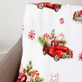 thumbnail image 2 of Plazatex Rustic Truck plush Decorative Christmas Machine Washable Throw 50" X 60" Red, 2 of 5